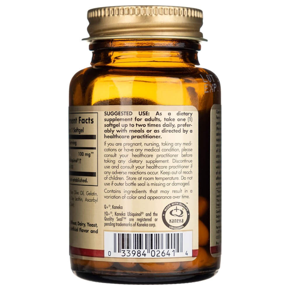 SOLGAR ubikinool 100 mg - 50 kapslit