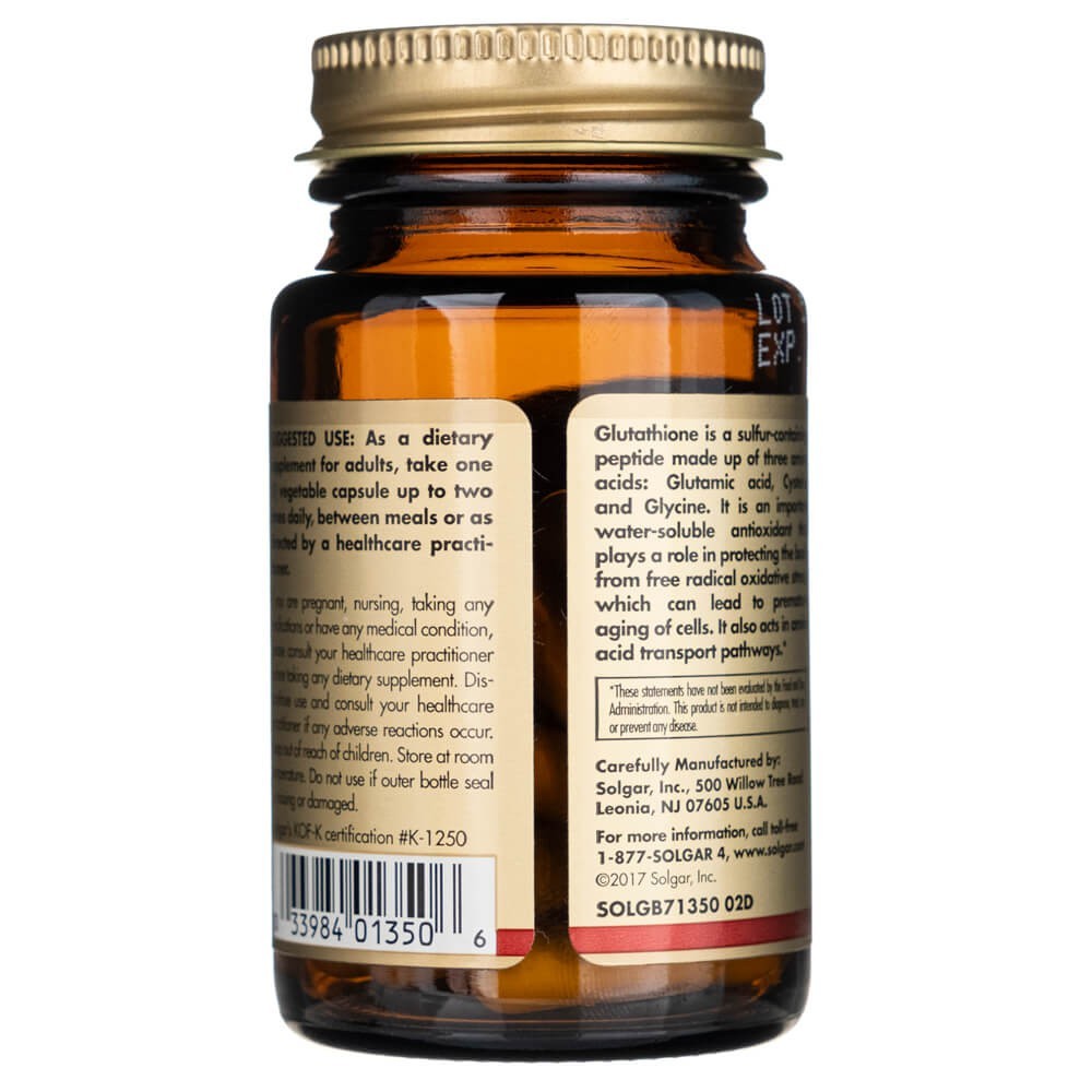 SOLGAR redutseeritud L-glutation 250 mg – 30 kapslit