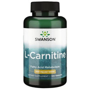 SWANSON L-karnitiin 500 mg – 100 tabletti