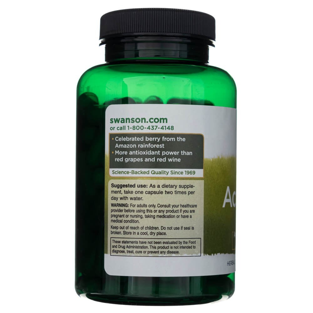 SWANSON Acai mari 500 mg – 120 kapslit