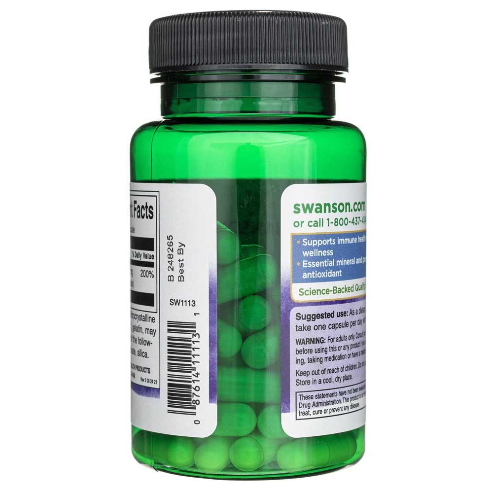 SWANSON tsinkpikolinaat 22 mg – 60 kapslit