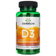 SWANSON vitamiin D3 2000 IU (50 mcg) – 250 kapslit
