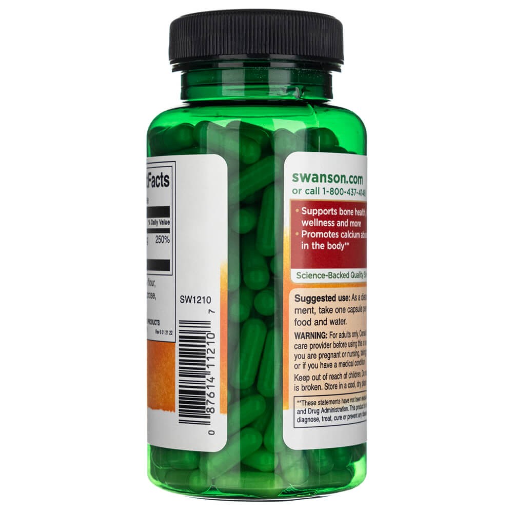 SWANSON vitamiin D3 2000 IU (50 mcg) – 250 kapslit