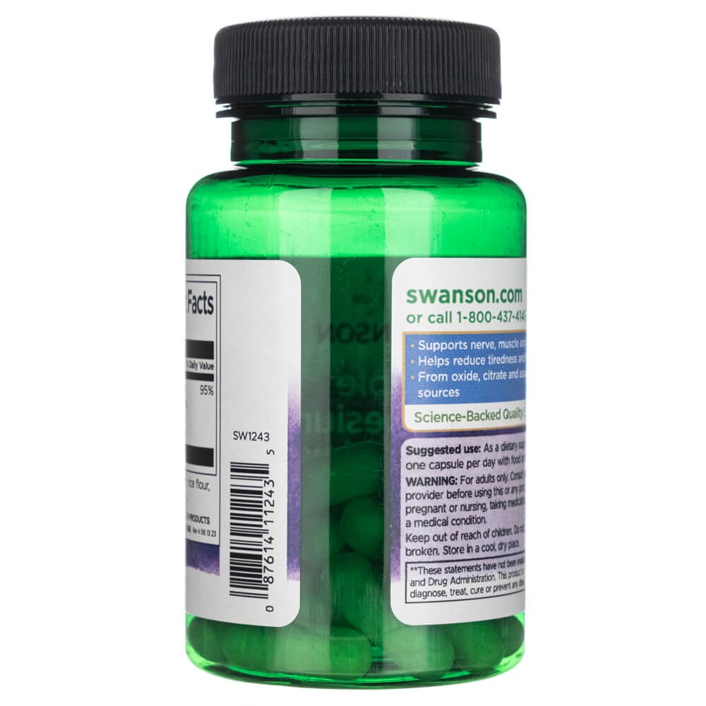 SWANSON Triple Magnesium Complex 400 mg – 30 kapslit