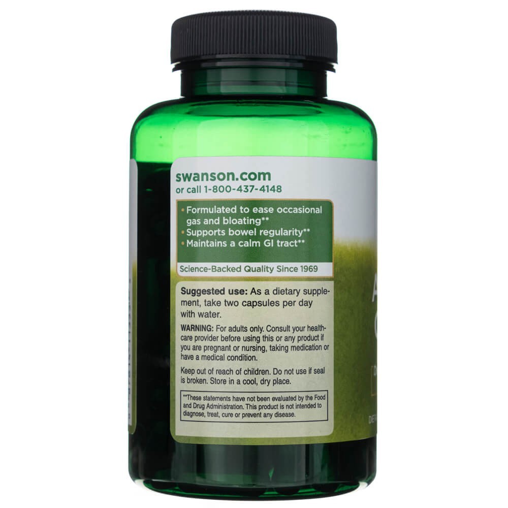 SWANSON aktiivsüsi 260 mg – 120 kapslit