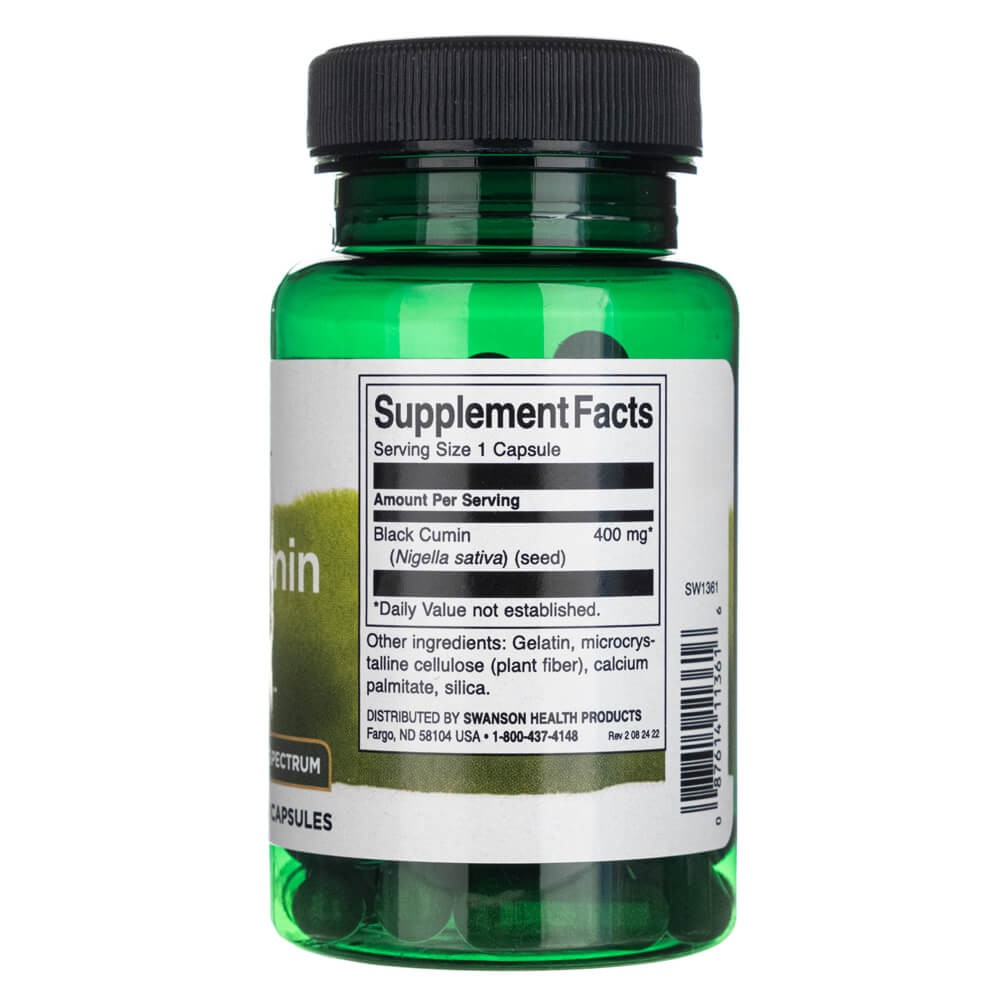 SWANSON Must köömen 400 mg – 60 kapslit
