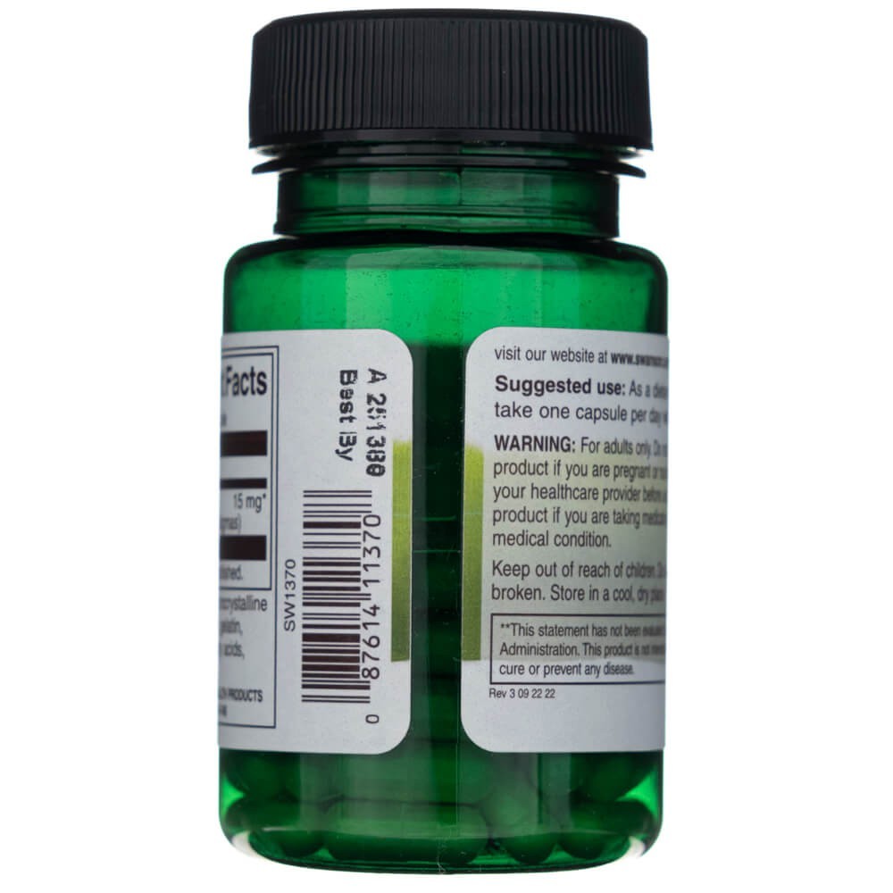 SWANSONi safran „Whole Ground Stigmas“ 15 mg – 60 kapslit