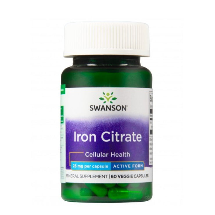 SWANSON Raudtsitraat 25 mg – 60 kapslit