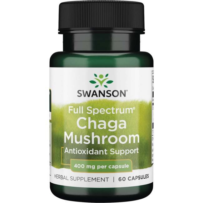 SWANSON tšaga seen 400 mg – 60 kapslit