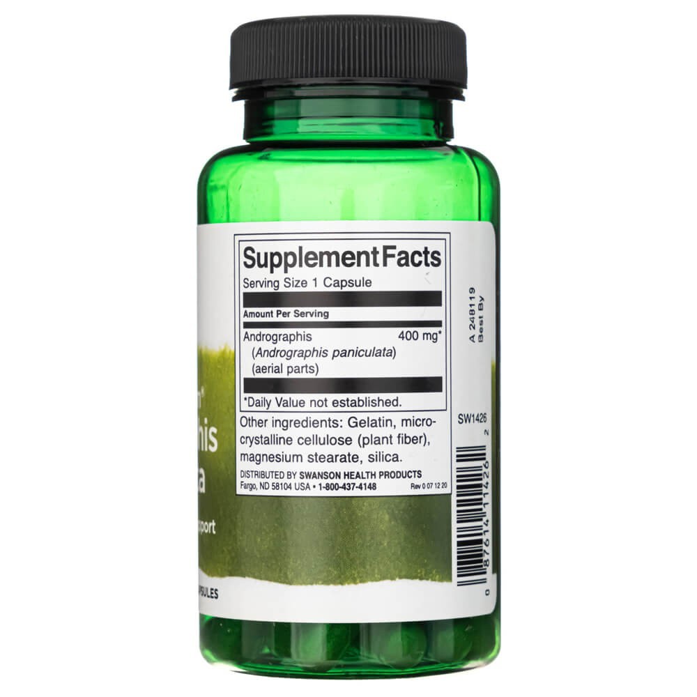 SWANSON Andrographis Paniculata 400 mg – 60 kapslit
