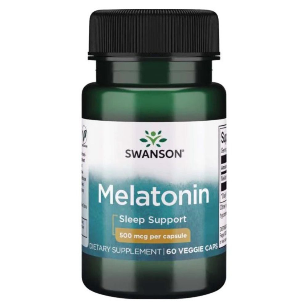 SWANSONi melatoniin 500 mcg – 60 kapslit