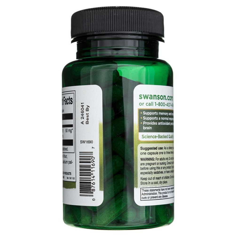 SWANSON Bacopa Monniera 50 mg - 90 kapslit