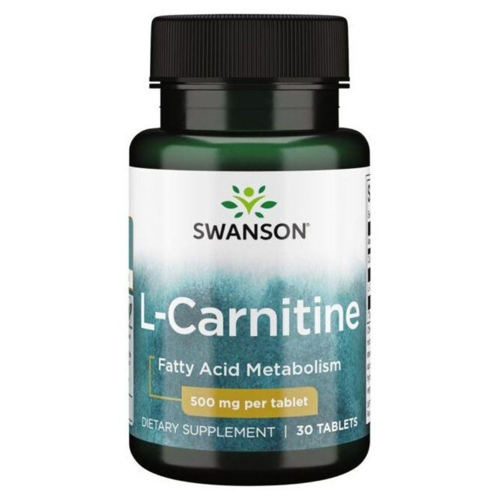 SWANSON L-karnitiin 500 mg – 30 tabletti
