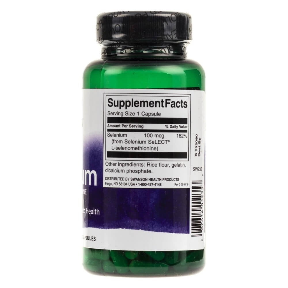 SWANSON seleen L-selenometioniin 100 µg – 200 kapslit