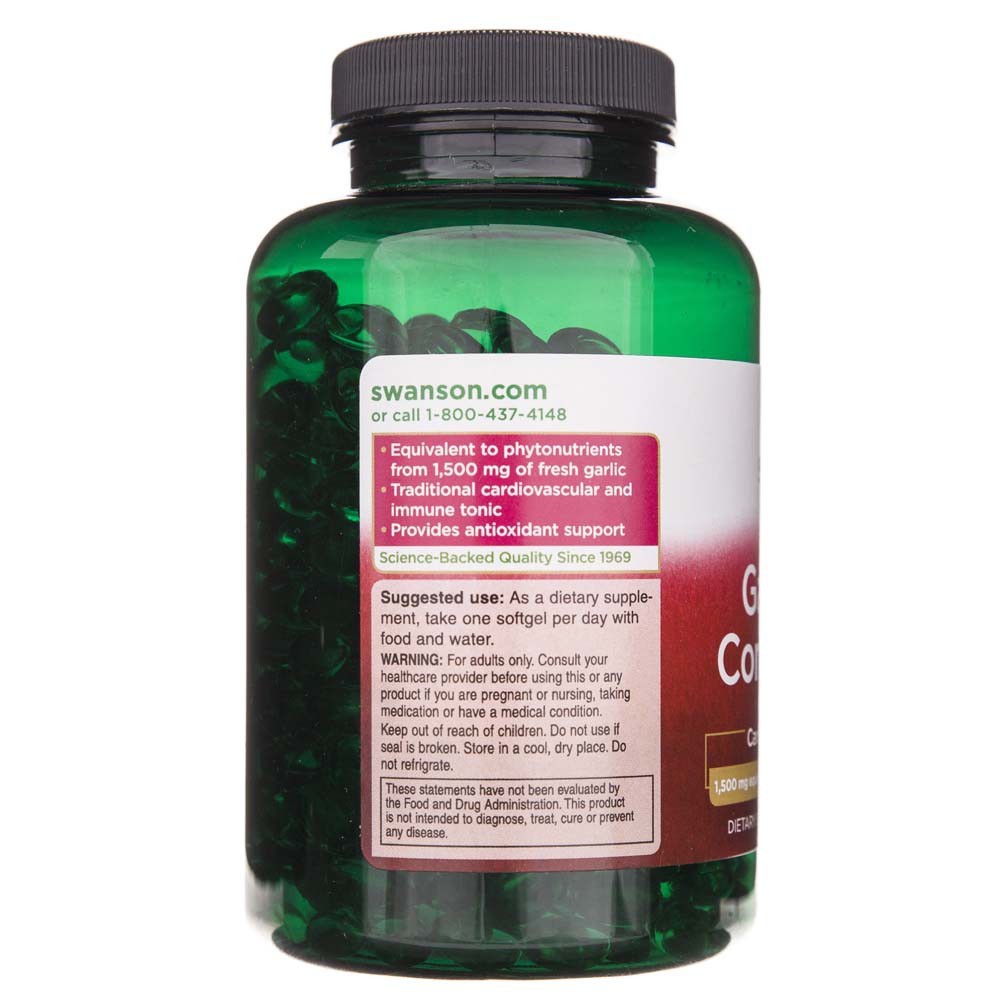 SWANSON küüslauguõli 3 mg – 500 kapslit