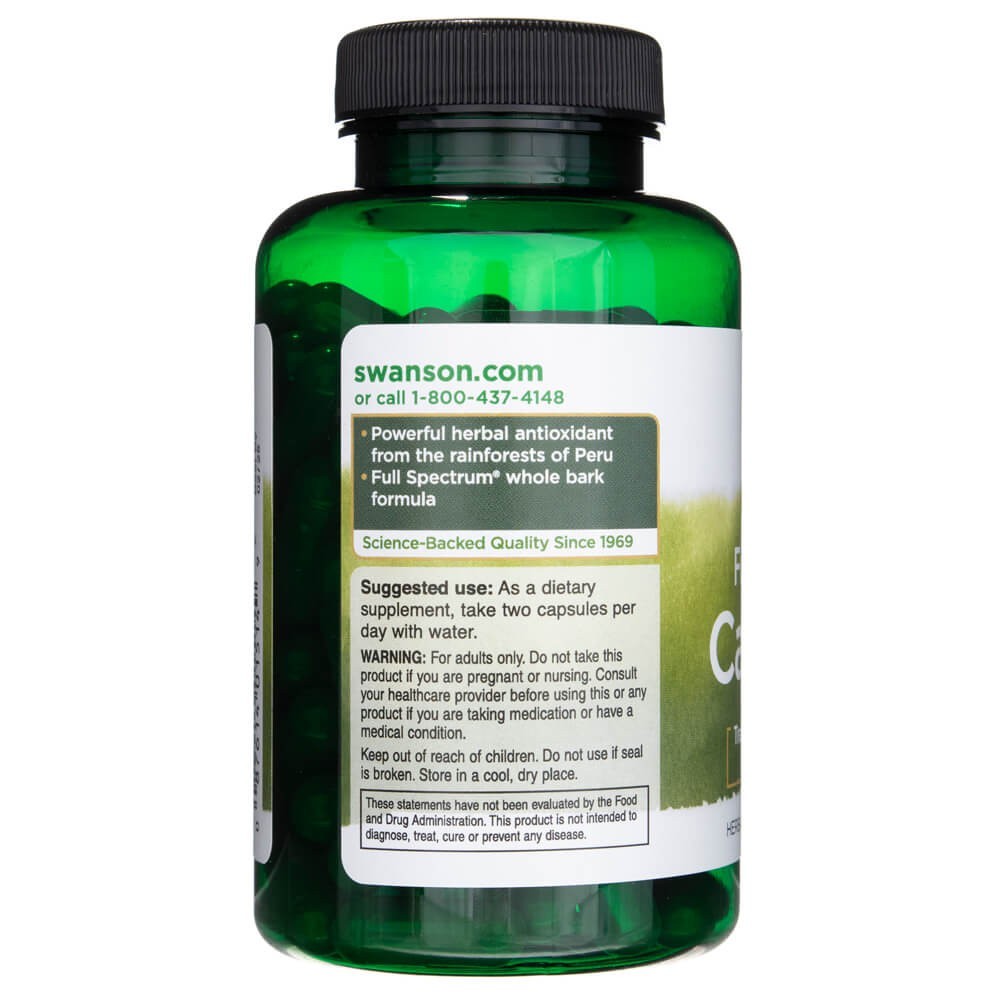 SWANSON Cat's Claw 500 mg – 100 kapslit