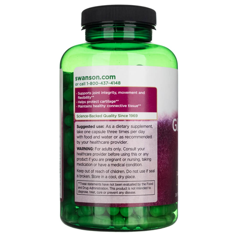 SWANSON glükoosamiinsulfaat 2KCl 500 mg – 250 kapslit