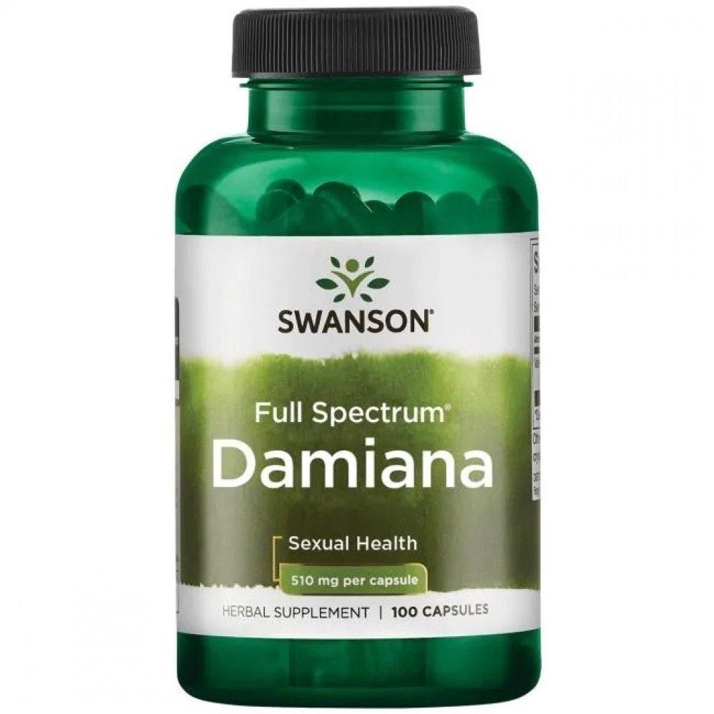 SWANSON Damiana 510 mg - 100 kapslit