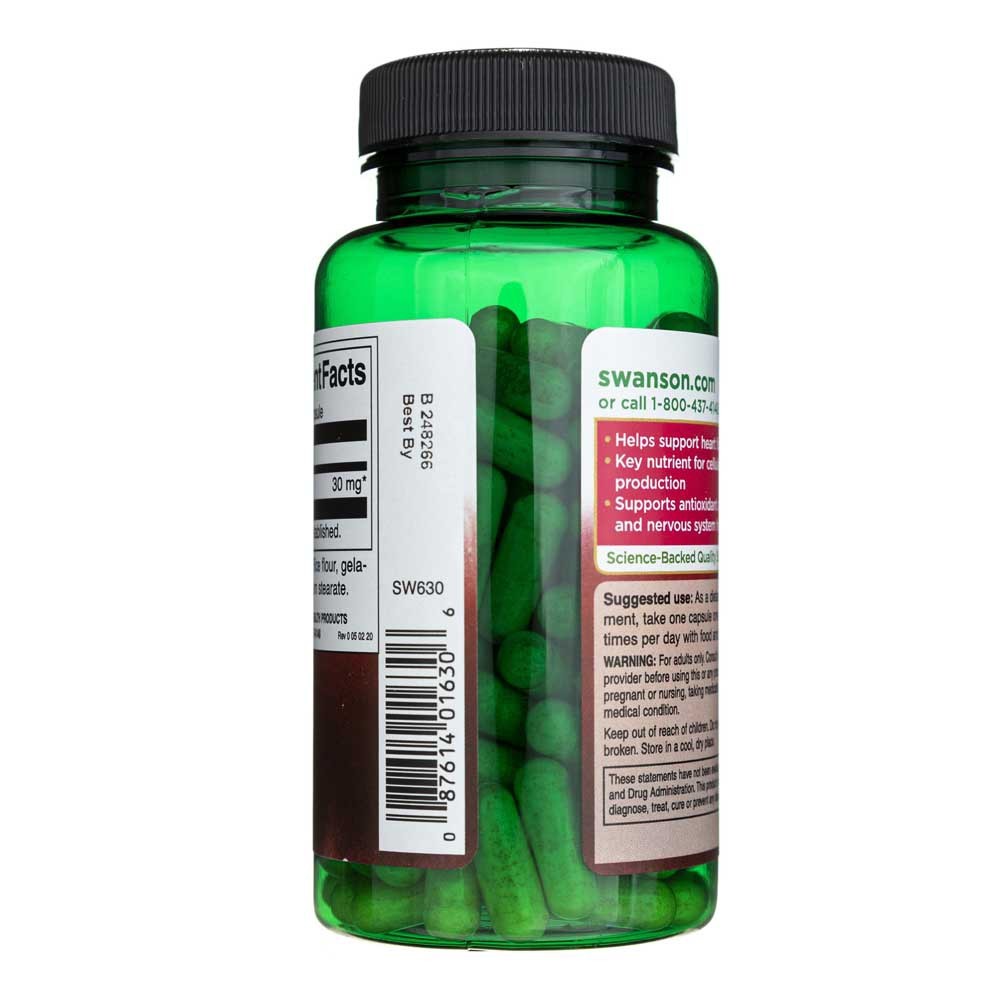 SWANSON Koensüüm Q10 30 mg – 120 kapslit