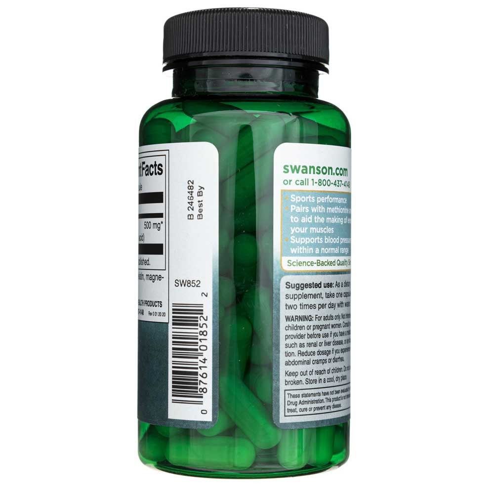 SWANSON L-arginiin 500 mg – 100 kapslit