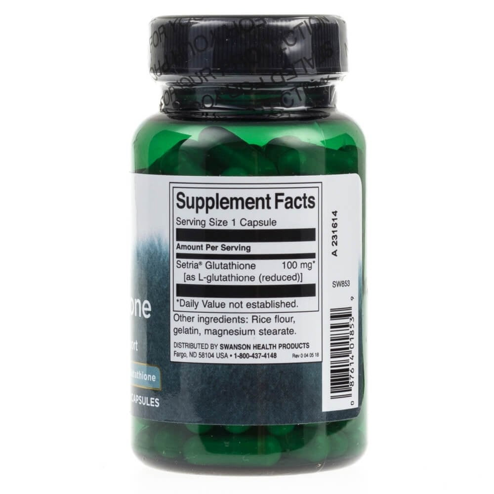 SWANSON L-Glutatioon 100 mg – 100 kapslit