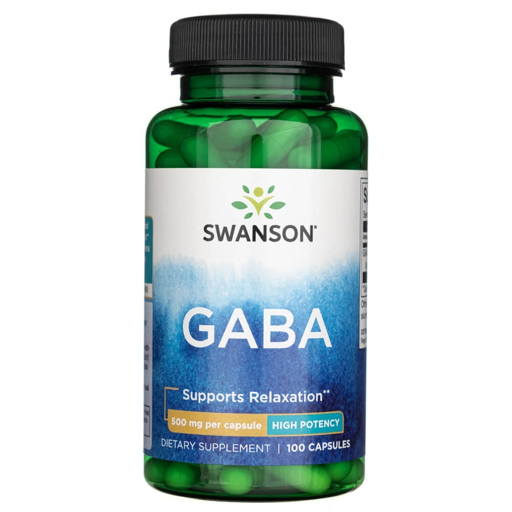 SWANSON GABA 500 mg – 100 kapslit