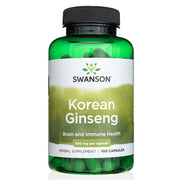 SWANSON Korea ženšenn 500 mg – 100 kapslit