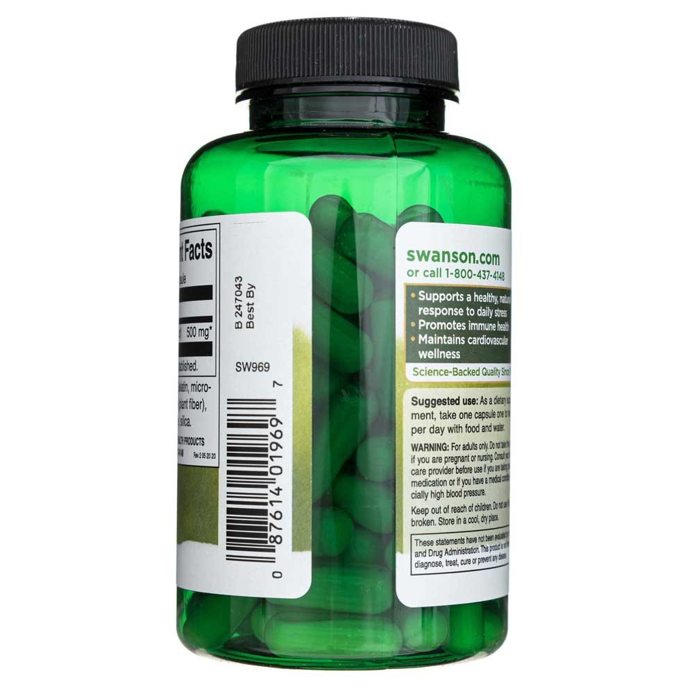 SWANSON Korea ženšenn 500 mg – 100 kapslit