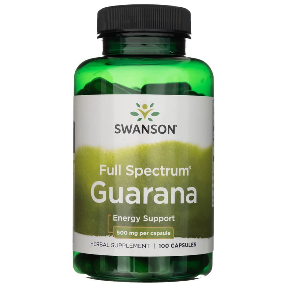 SWANSON guaraana 500 mg – 100 kapslit