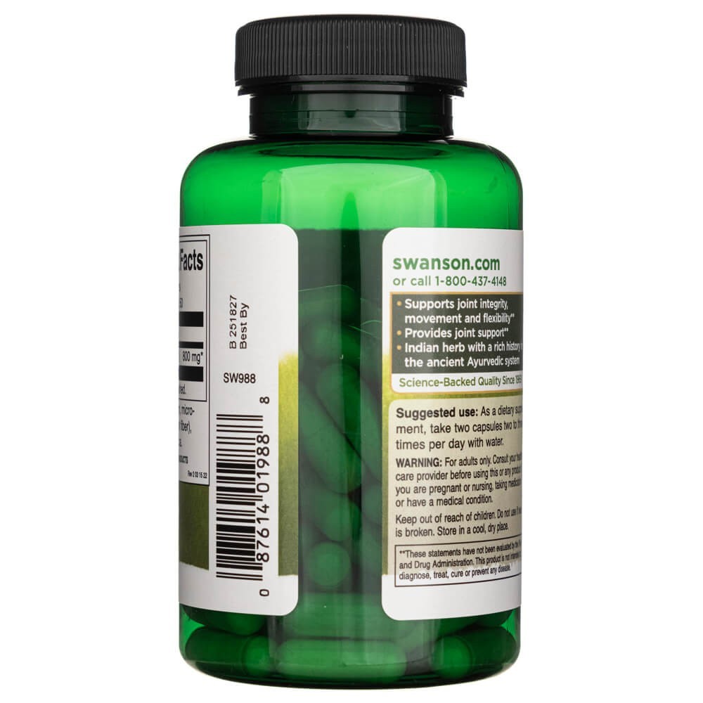 SWANSON Boswellia 400 mg – 100 kapslit