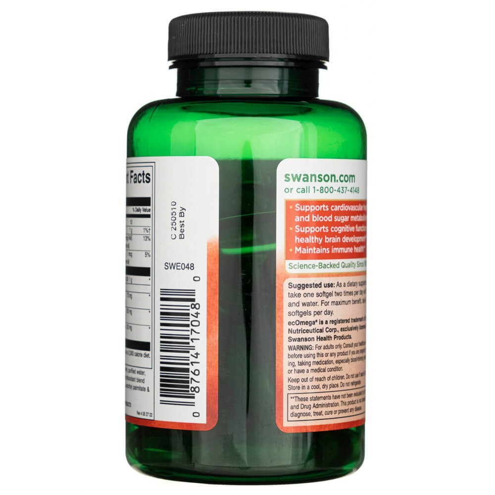 SWANSON tursamaksaõli – Norra puhtus 1000 mg – 60 kapslit