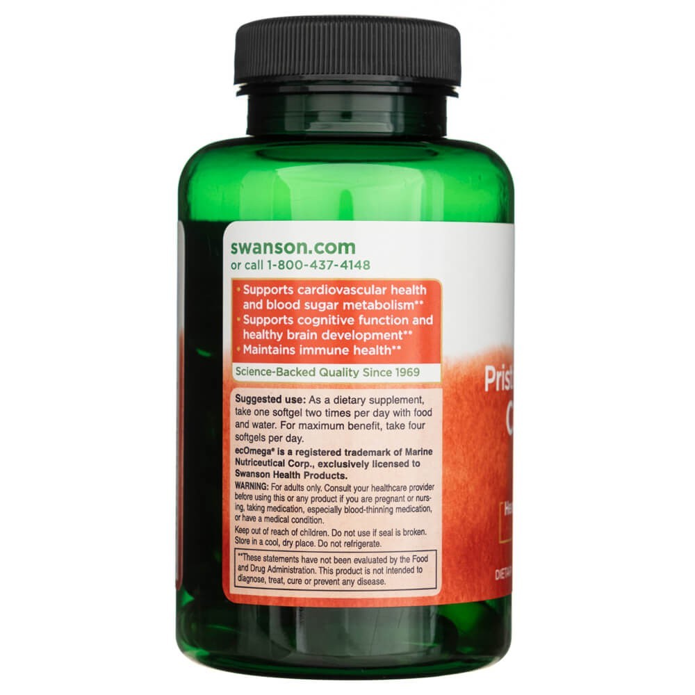 SWANSON tursamaksaõli – Norra puhtus 1000 mg – 60 kapslit