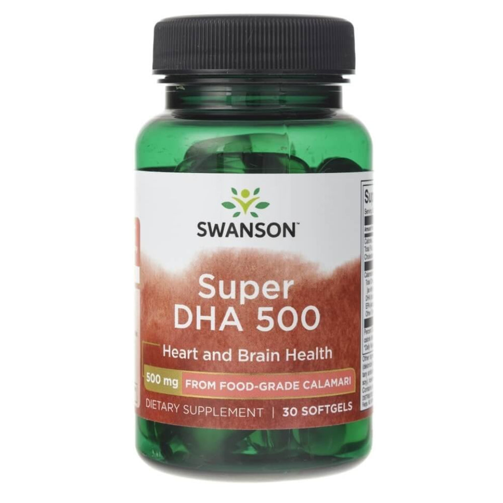 SWANSON Super DHA 500 – 30 kapslit