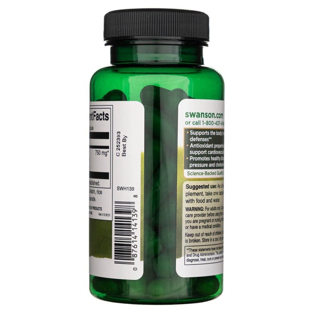 SWANSONi oliivilehe ekstrakt 750 mg – 60 kapslit