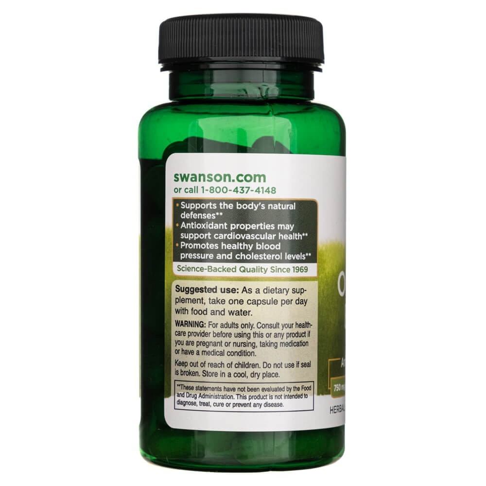 SWANSONi oliivilehe ekstrakt 750 mg – 60 kapslit