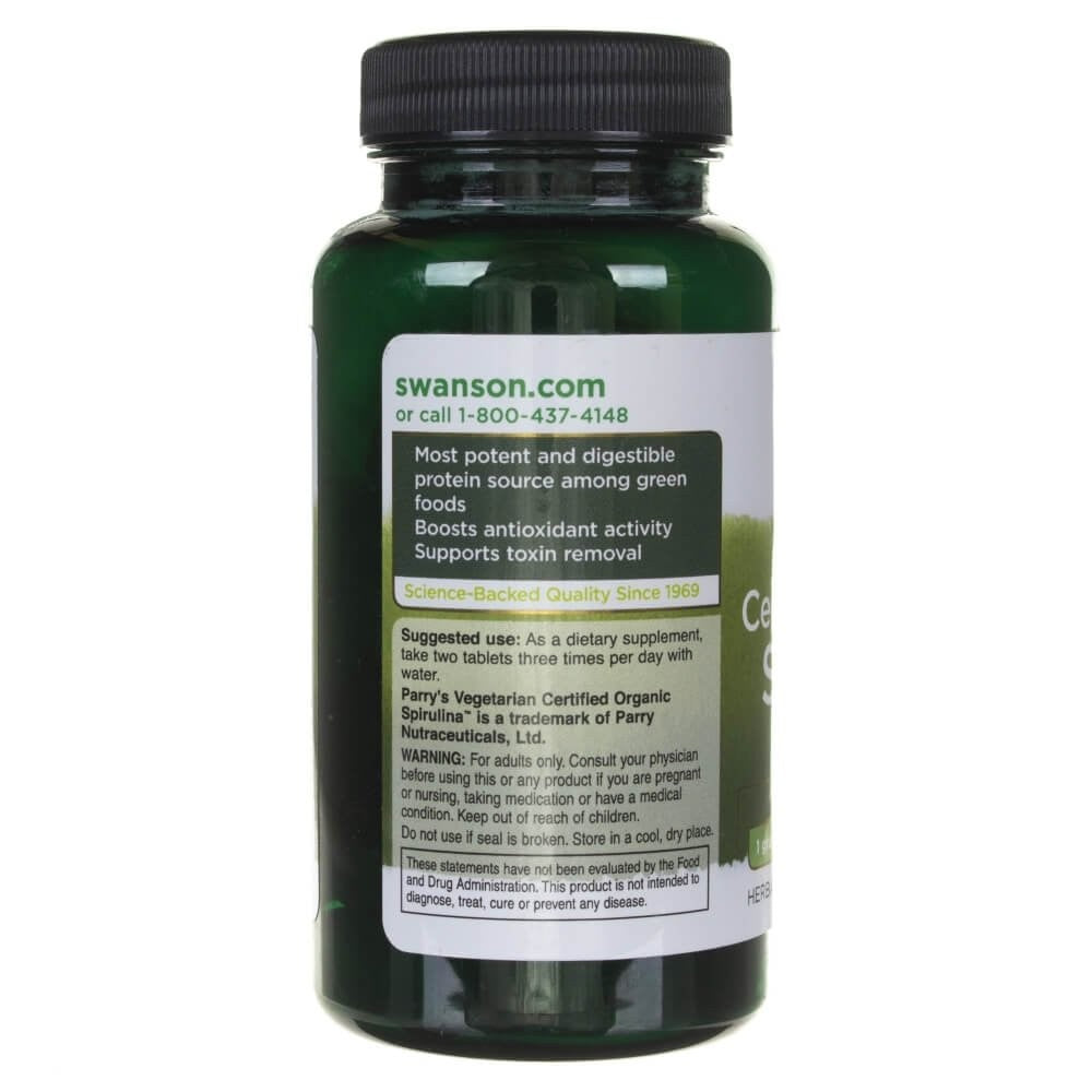 SWANSON orgaaniline spirulina – 180 tabletti