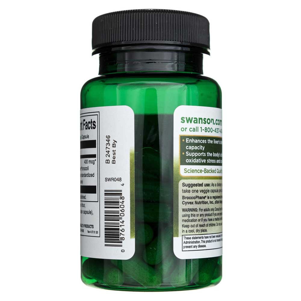 SWANSONi sulforafaan brokolist 400 mcg – 60 kapslit