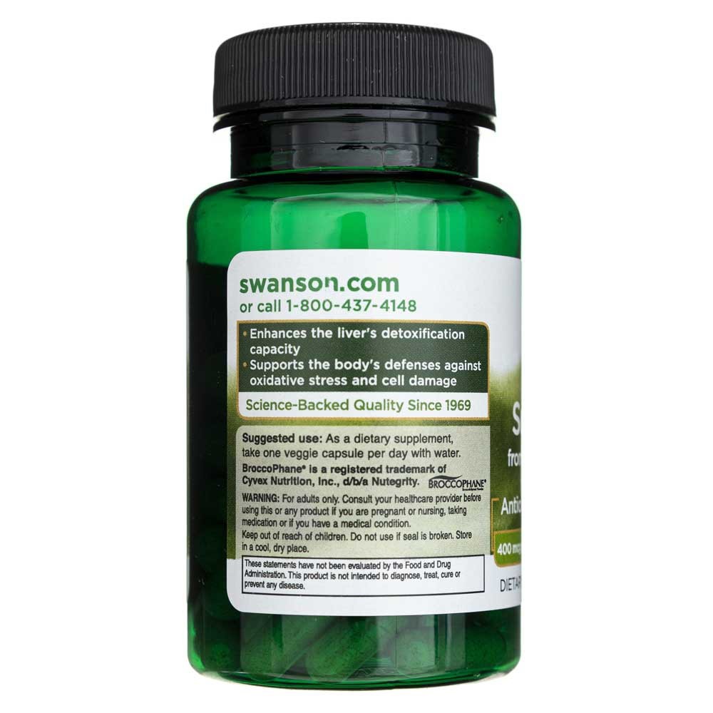 SWANSONi sulforafaan brokolist 400 mcg – 60 kapslit