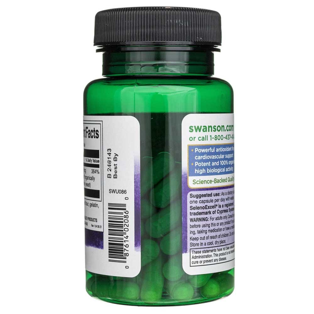 SWANSON SelenoExcell seleen 200 mcg – 60 kapslit