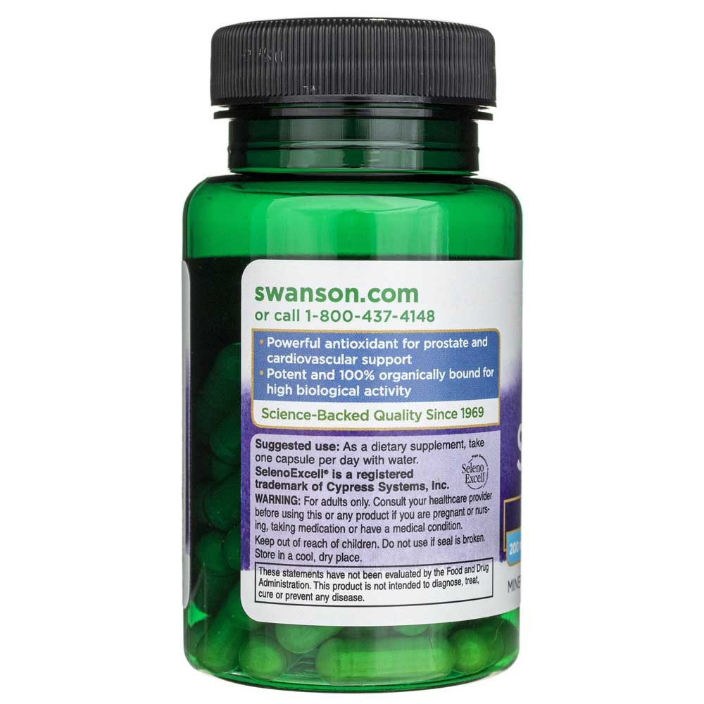 SWANSON SelenoExcell seleen 200 mcg – 60 kapslit