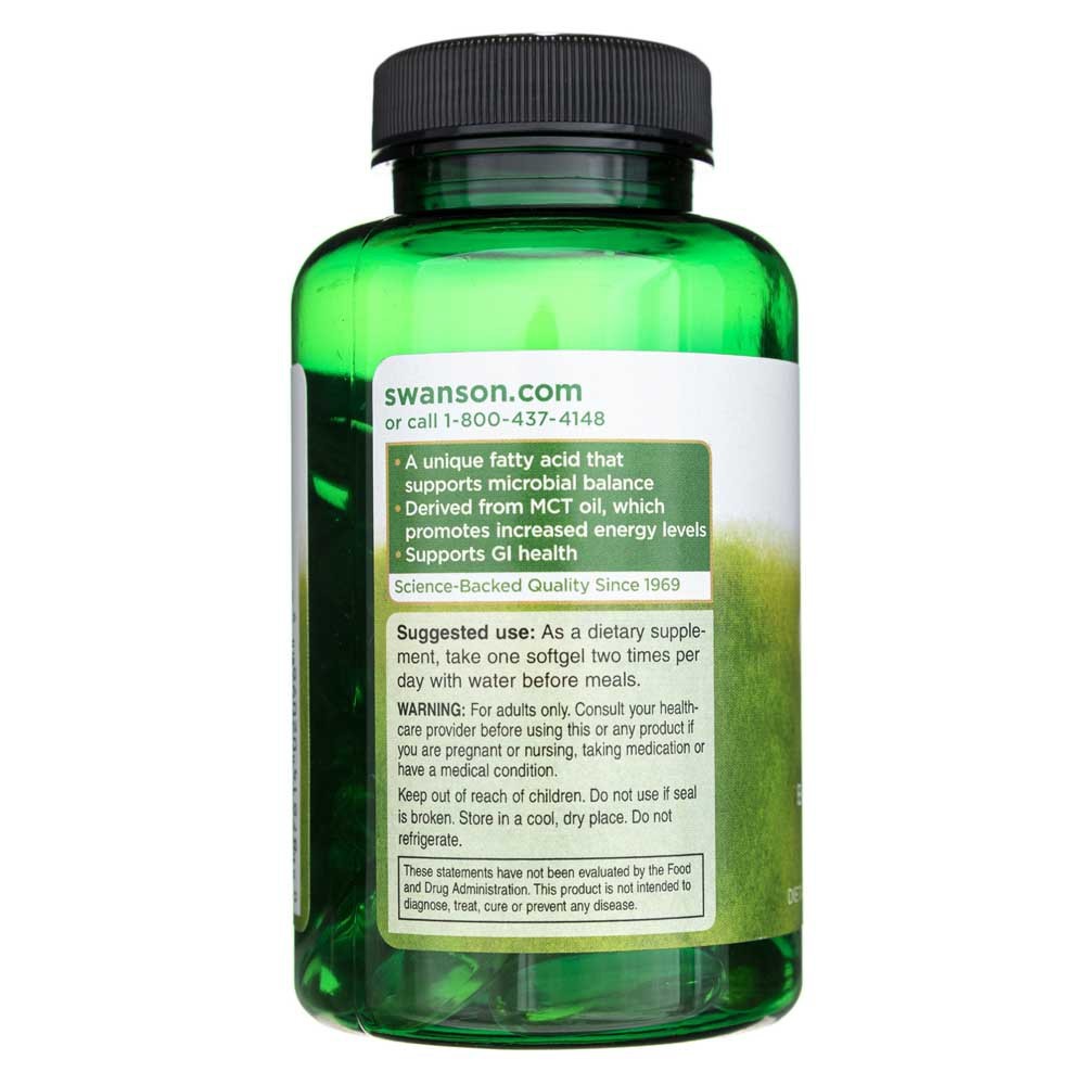SWANSON kaprüülhape 600 mg – 60 kapslit