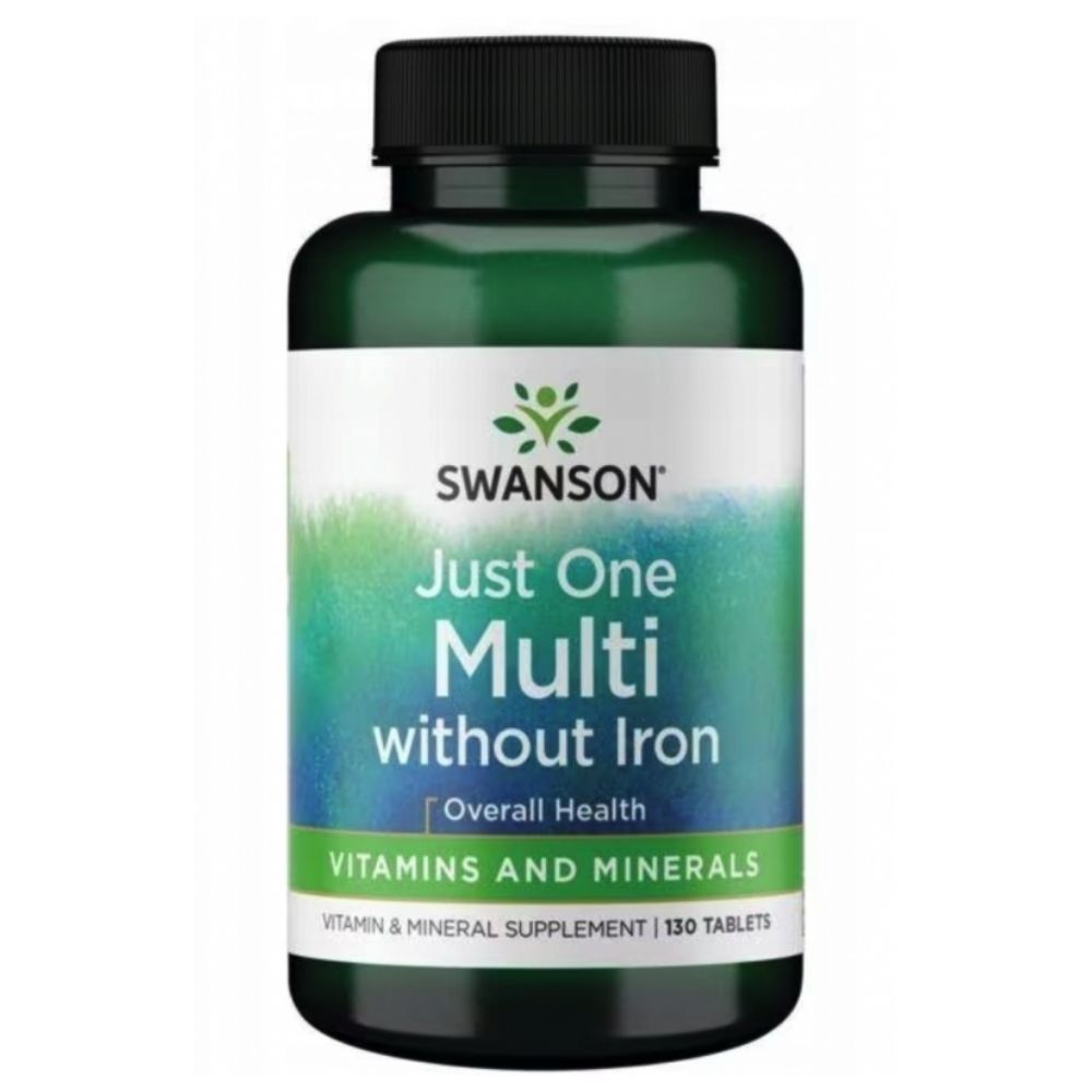 SWANSON Just One rauavaba multivitamiinide ja mineraalide kompleks – 130 tabletti