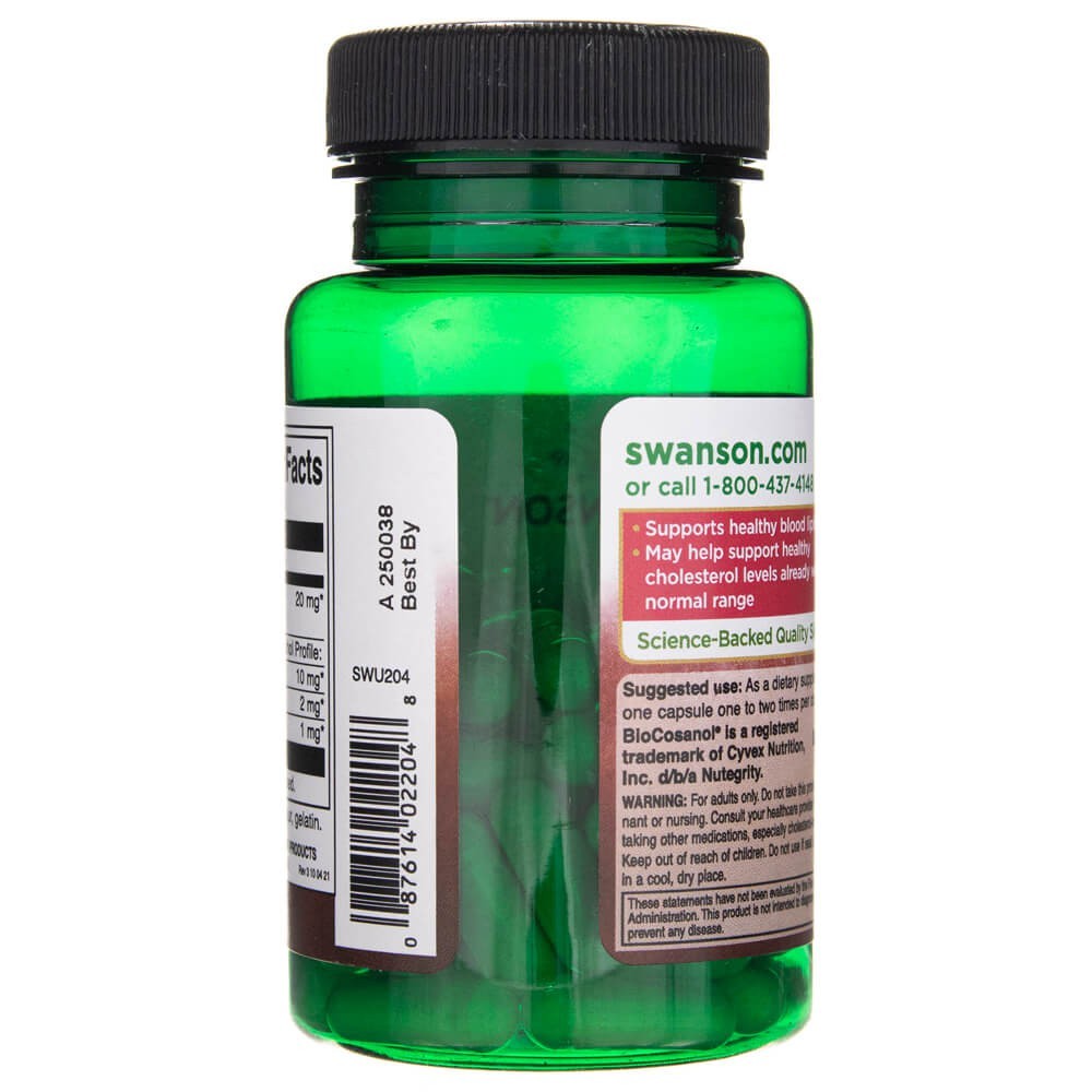 SWANSON polikosanool 20 mg – 60 kapslit