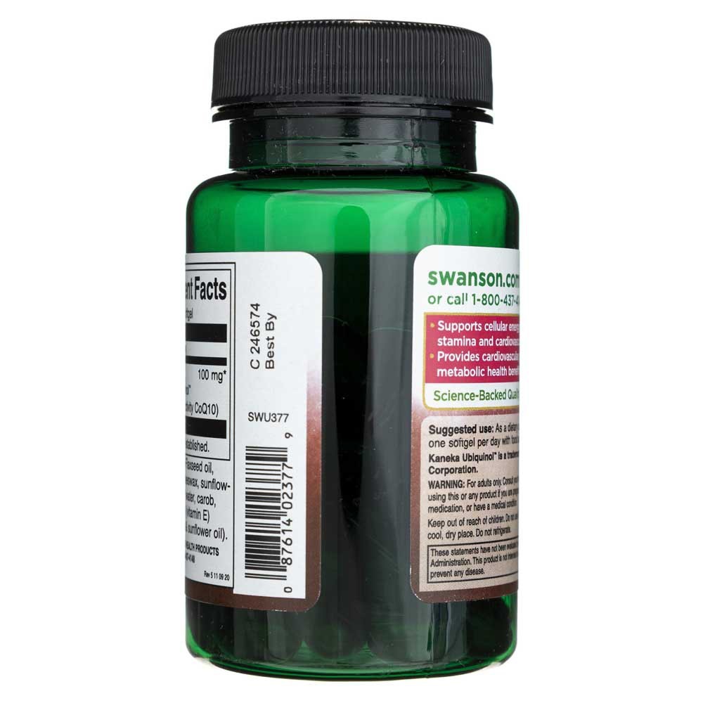 SWANSON Ubikvinool 100 mg – 60 kapslit