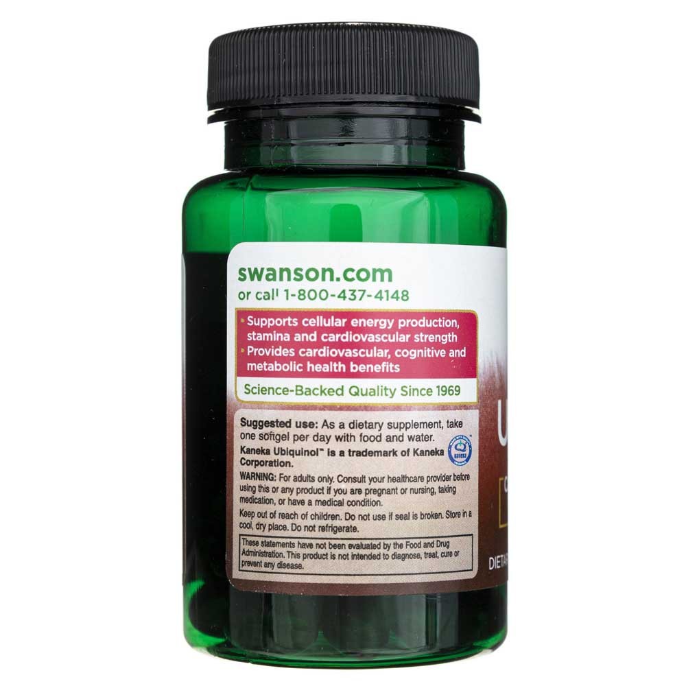 SWANSON Ubikvinool 100 mg – 60 kapslit