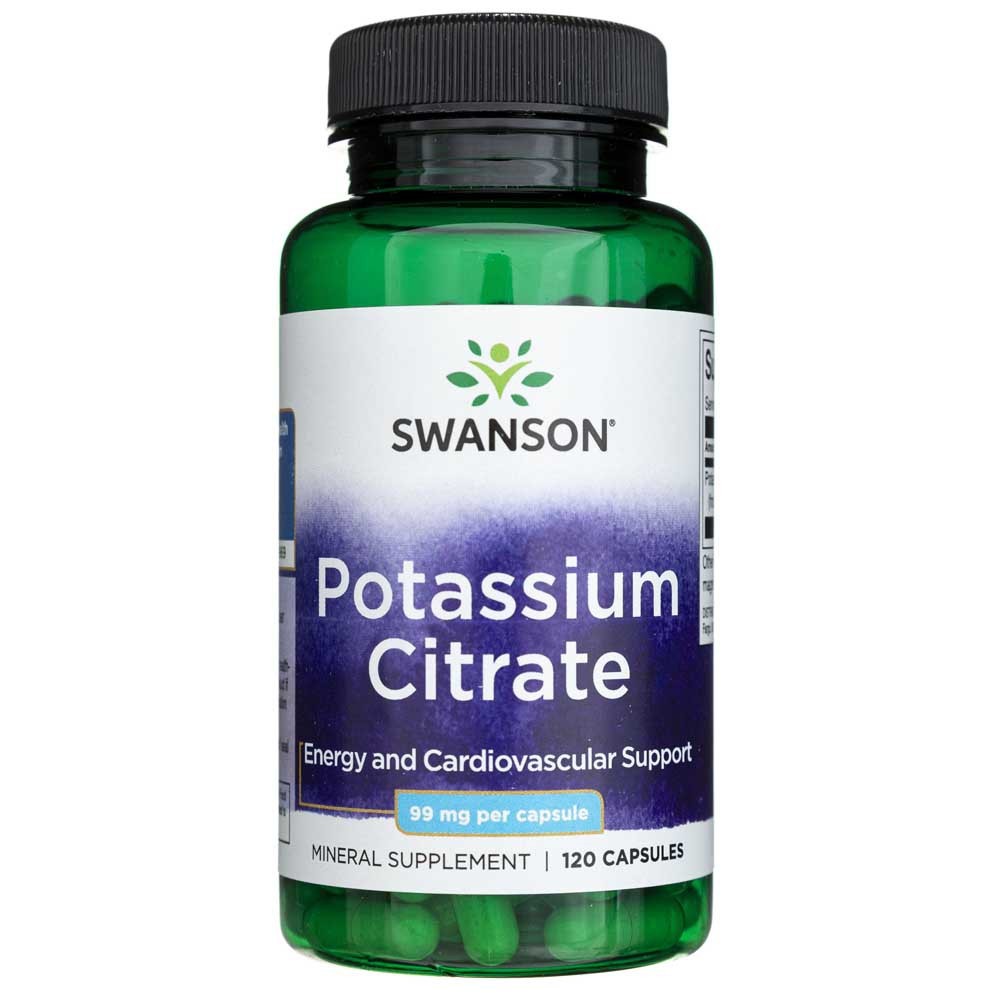 SWANSON kaaliumtsitraat 99 mg – 120 kapslit