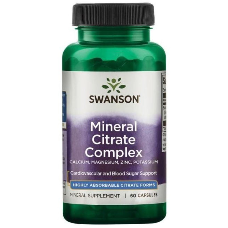 SWANSON Mineral Citrate Complex – 60 kapslit