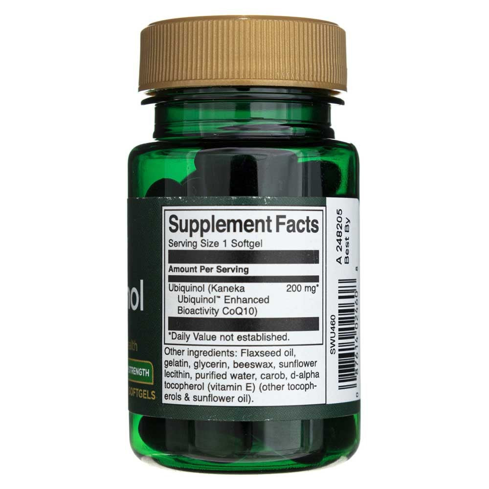 SWANSON ubikinool 200 mg – 30 kapslit