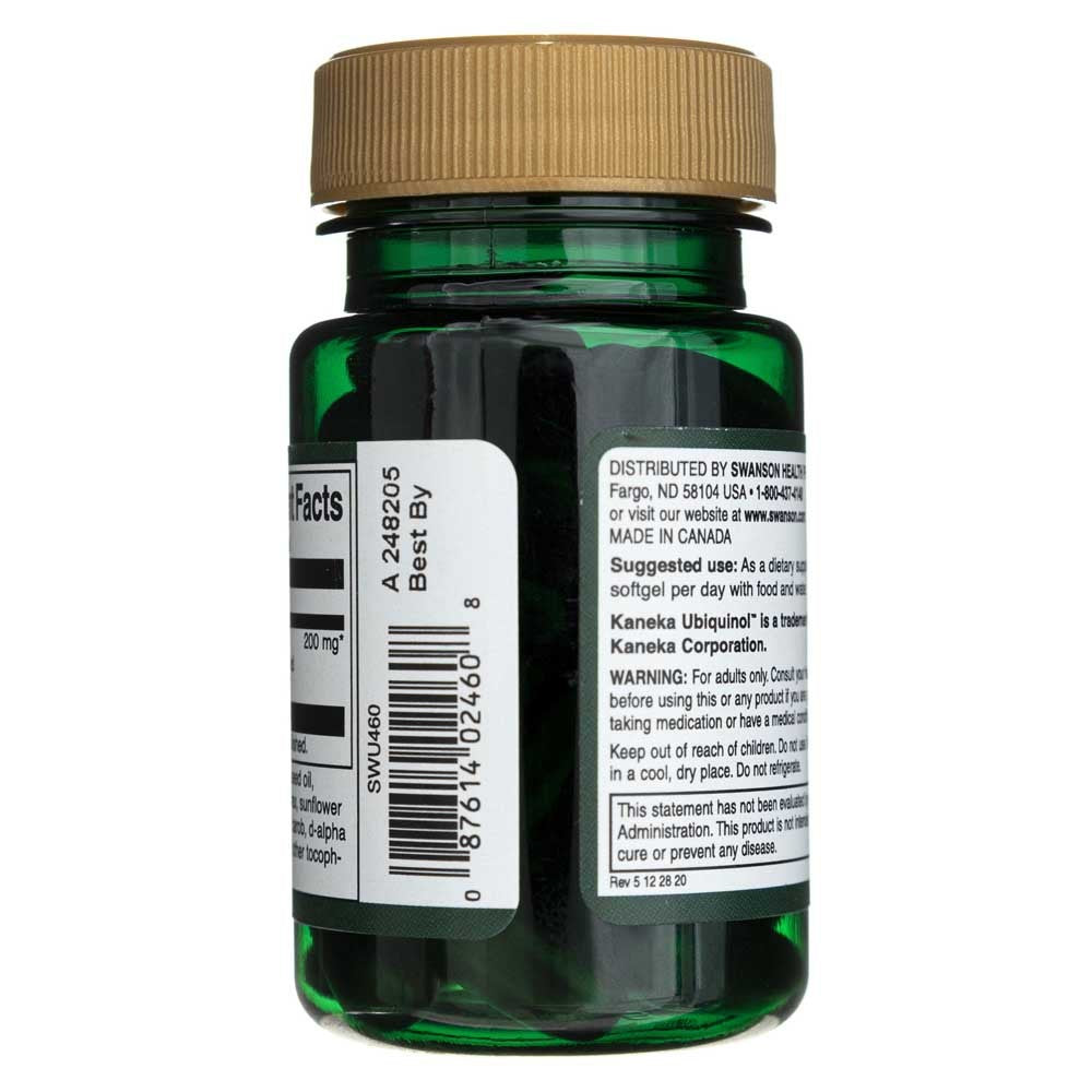SWANSON ubikinool 200 mg – 30 kapslit