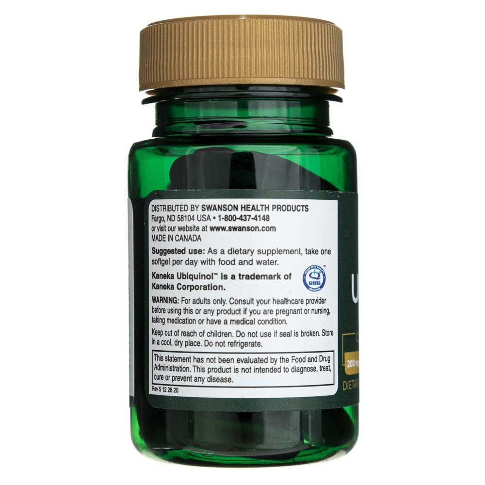 SWANSON ubikinool 200 mg – 30 kapslit